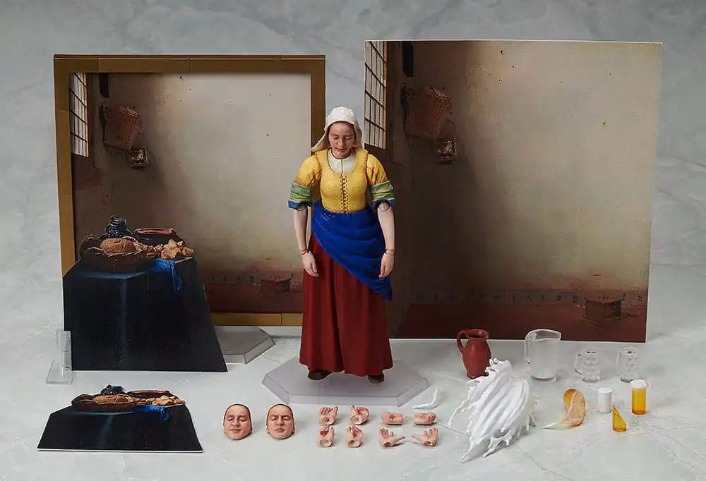 The Table Museum Figma Figurina de Acțiune Femeia cu lapte de Vermeer 14 cm poza produsului