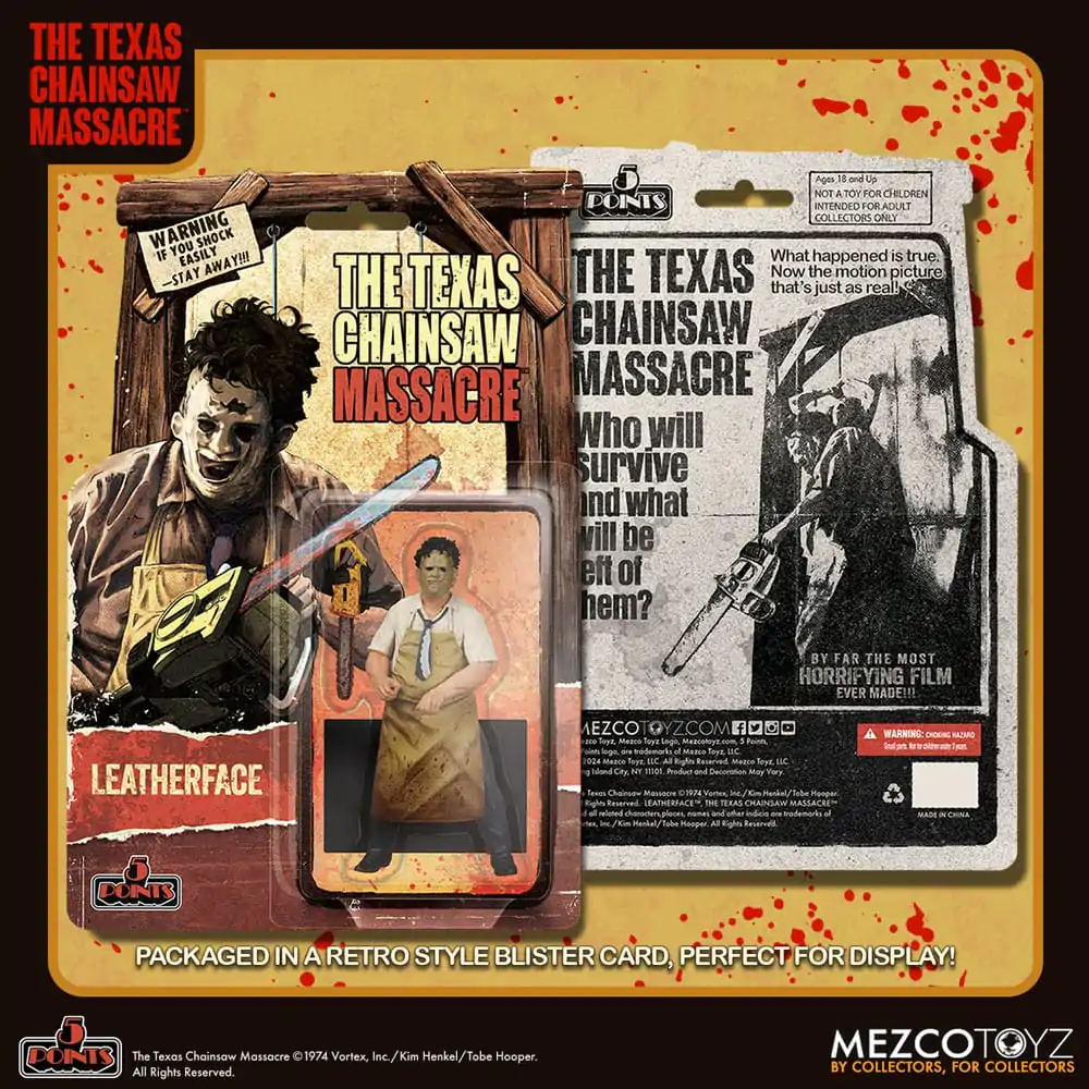 The Texas Chain Saw Massacre (1974) 5 Points Action Figure Leatherface 10 cm Figurina de acțiune poza produsului