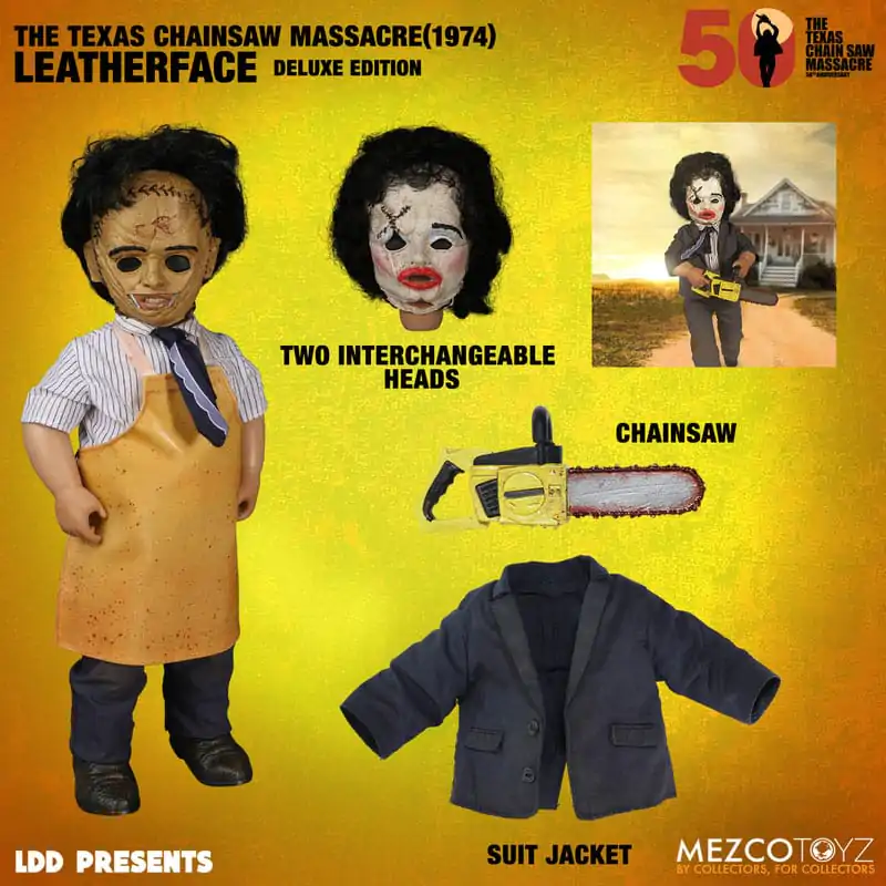 The Texas Chainsaw Massacre (1974) Living Dead Dolls Păpușă Leatherface Deluxe Edition 27 cm poza produsului