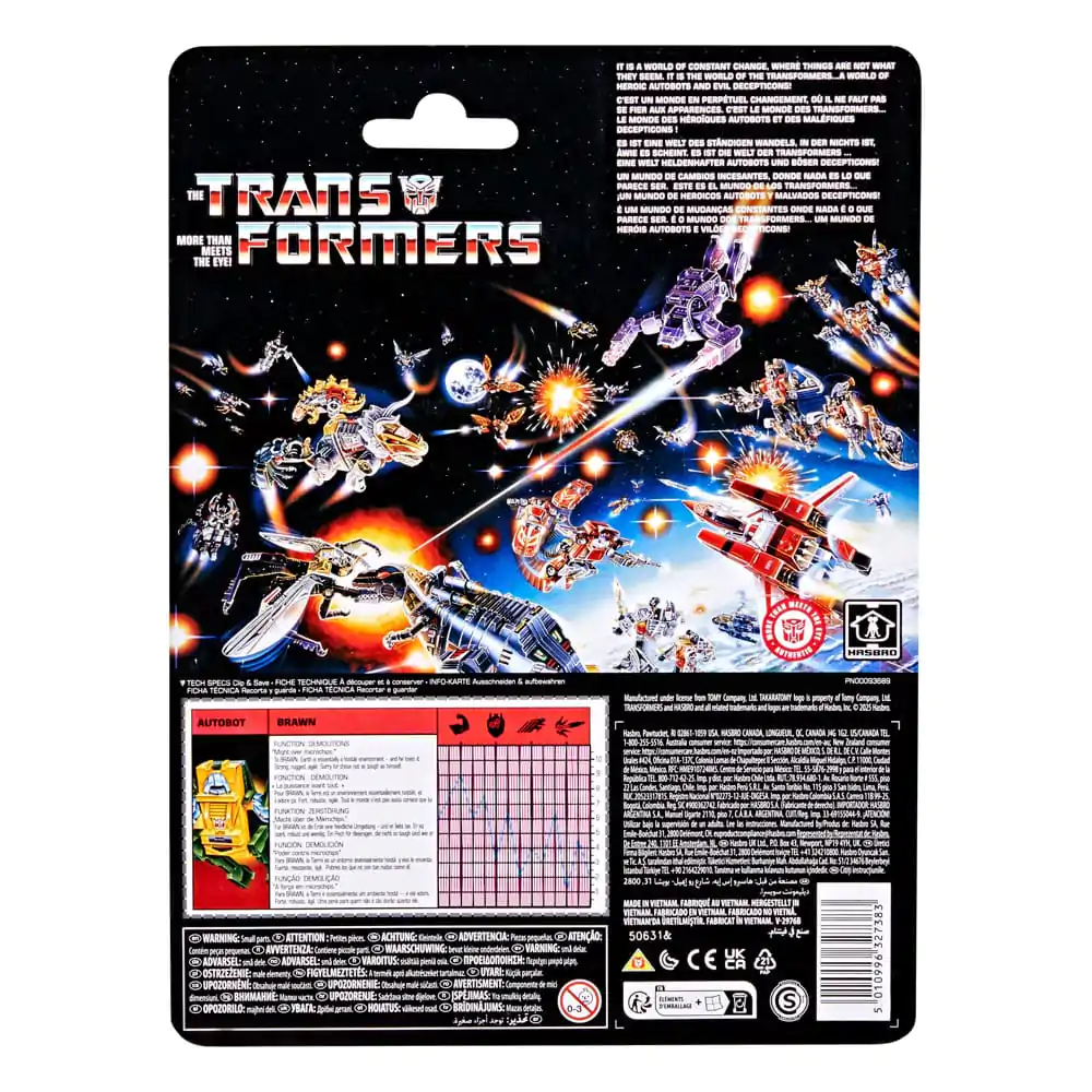 The Transformers Retro G1 Figura de acțiune Autobot Brawn 13 cm poza produsului