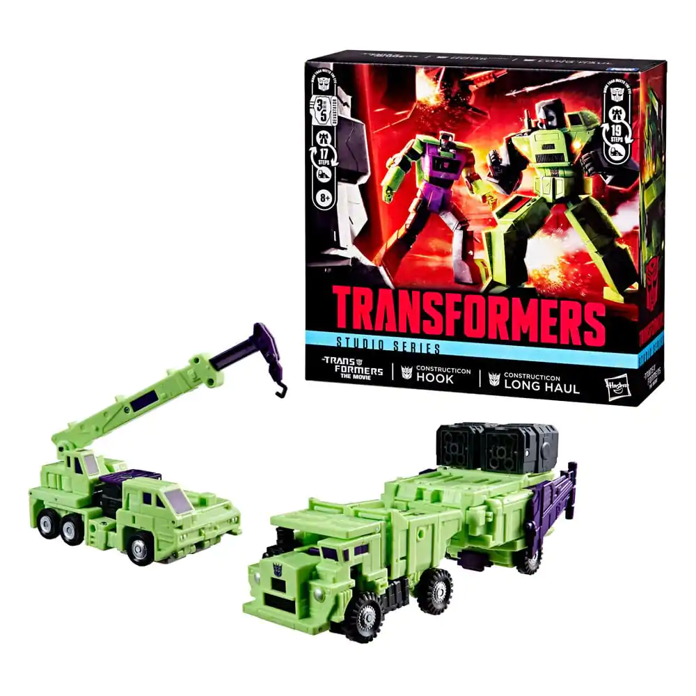 The Transformers: The Movie Set figurine de acțiune 2-Pack Constructicon Hook & Constructicon Long Haul 16 cm poza produsului