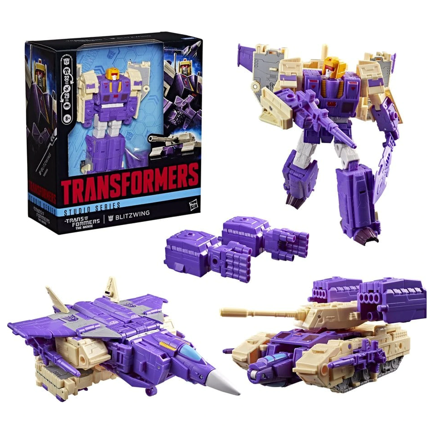 The Transformers: The Movie Studio Series Leader Class Figurina de actiune Blitzwing 18 cm poza produsului