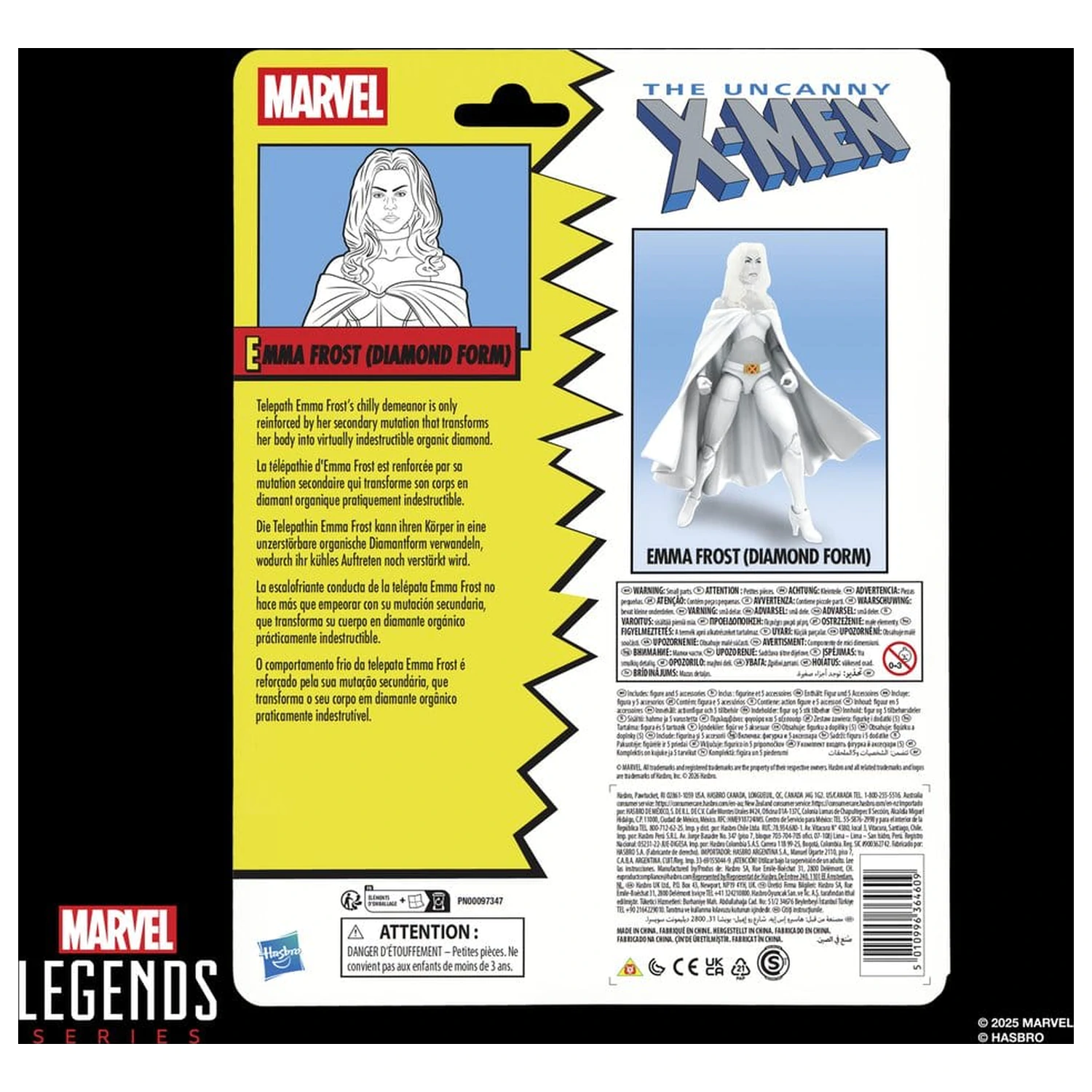 The Uncanny X-Men Marvel Legends Figurina de actiune Emma Frost (Diamond Form) 15 cm poza produsului