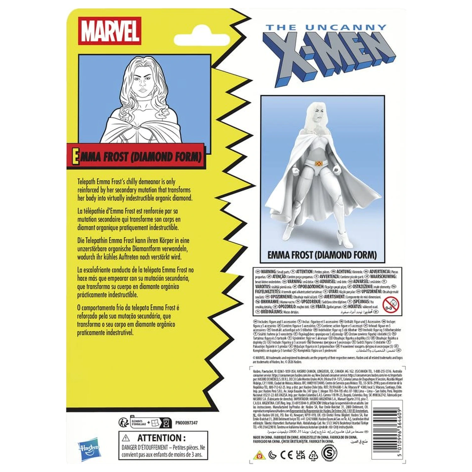The Uncanny X-Men Marvel Legends Figurina de actiune Emma Frost (Diamond Form) 15 cm poza produsului