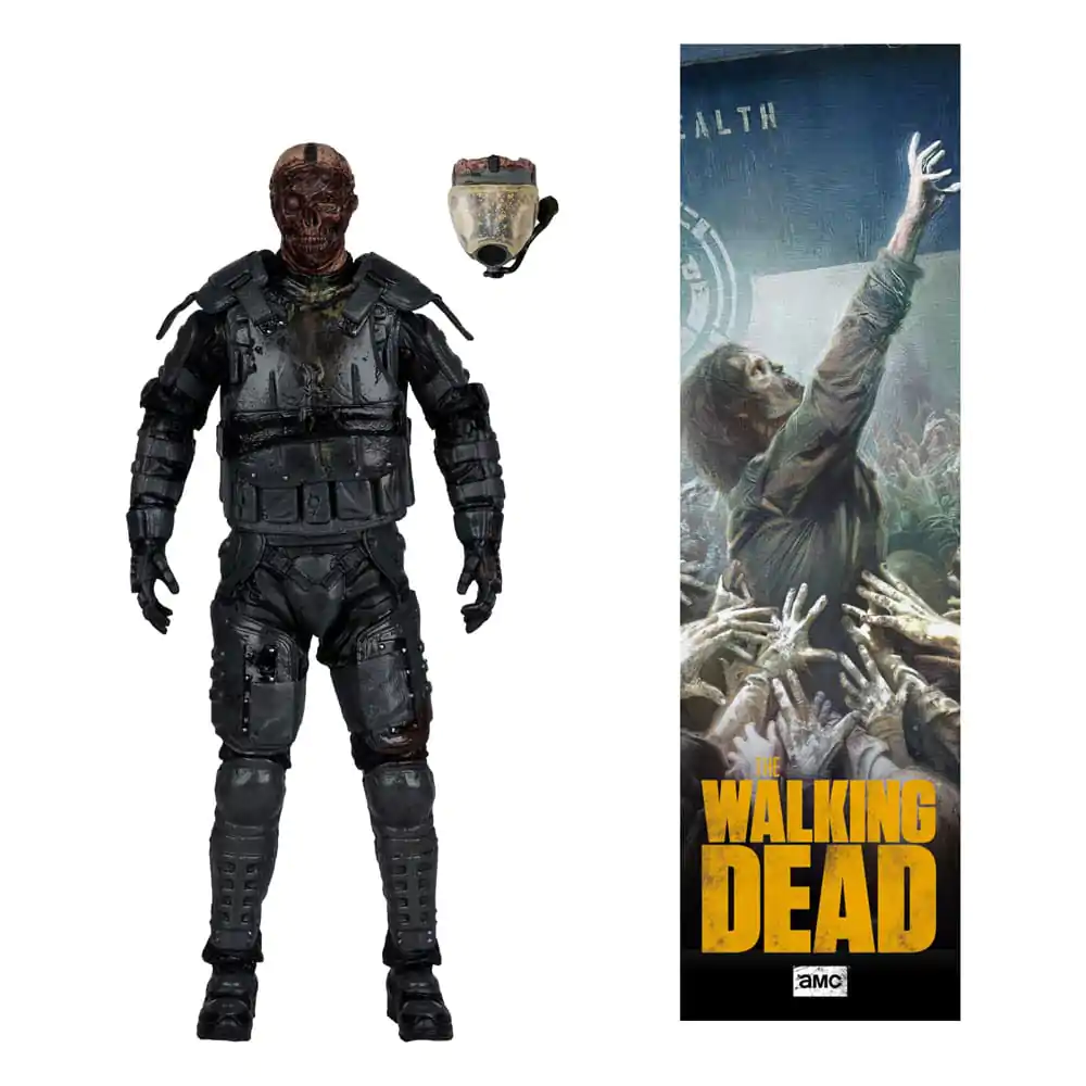 The Walking Dead Figurina de actiune Gas Mask Zombie (Sezon 4) 13 cm poza produsului