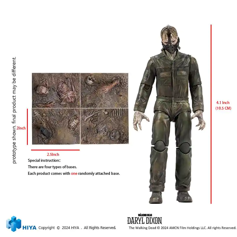 The Walking Dead Exquisite Mini Figurina de acțiune 1/18 Daryl Dixon Dark Eyes Walker 11 cm poza produsului