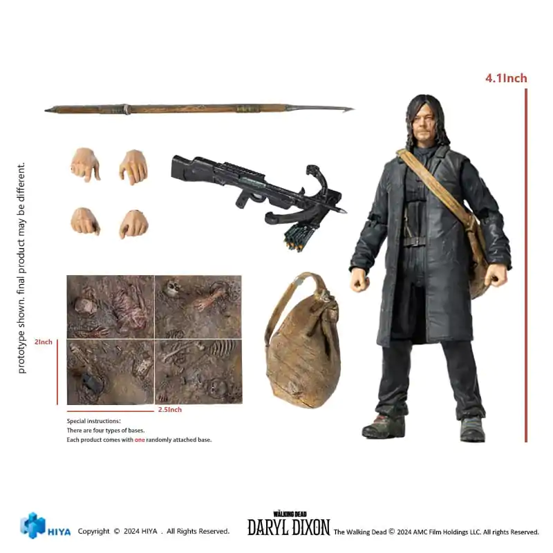 The Walking Dead Exquisite Mini Figurina de Acțiune 1/18 Daryl 11 cm poza produsului