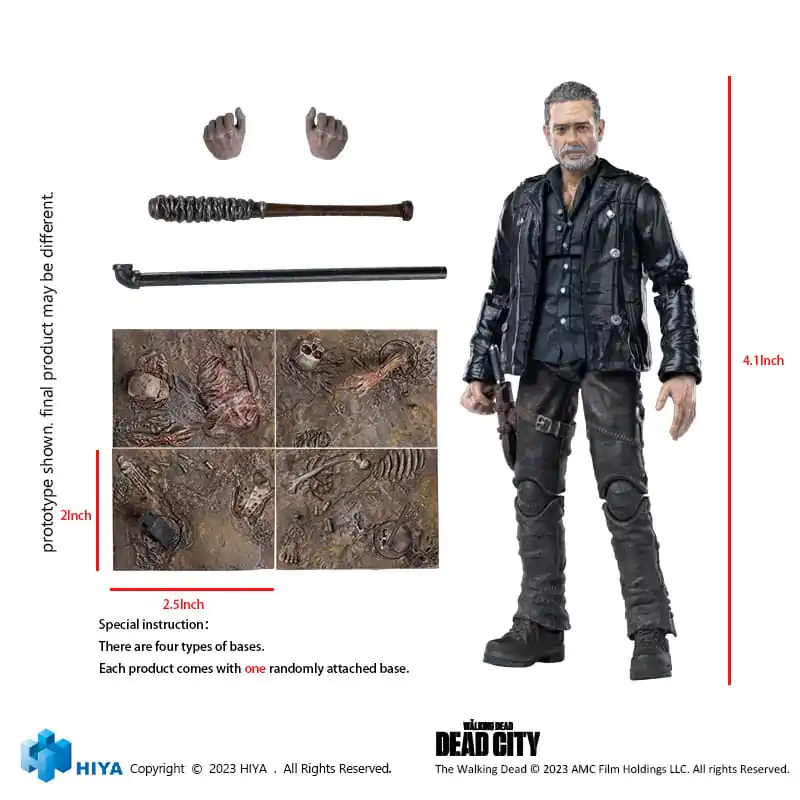 The Walking Dead Exquisite Mini Figurina Acțiune 1/18 Dead City Negan 11 cm poza produsului