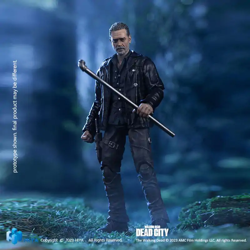 The Walking Dead Exquisite Mini Figurina Acțiune 1/18 Dead City Negan 11 cm poza produsului