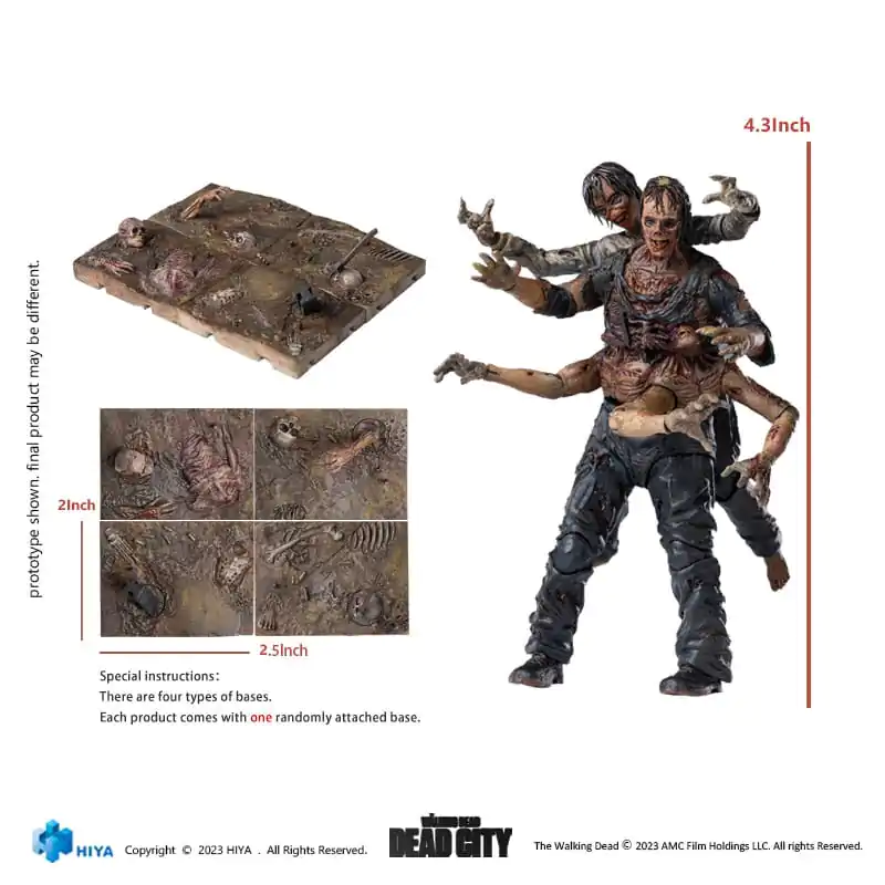 The Walking Dead Exquisite Mini Figurina de acțiune 1/18 Dead City Walker King 11 cm poza produsului