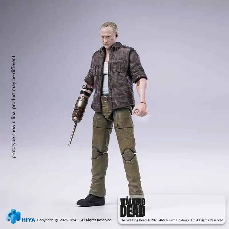 The Walking Dead Figurina Mini Exquisite de Acțiune 1/18 Merle 11 cm poza produsului