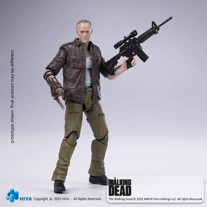 The Walking Dead Figurina Mini Exquisite de Acțiune 1/18 Merle 11 cm poza produsului