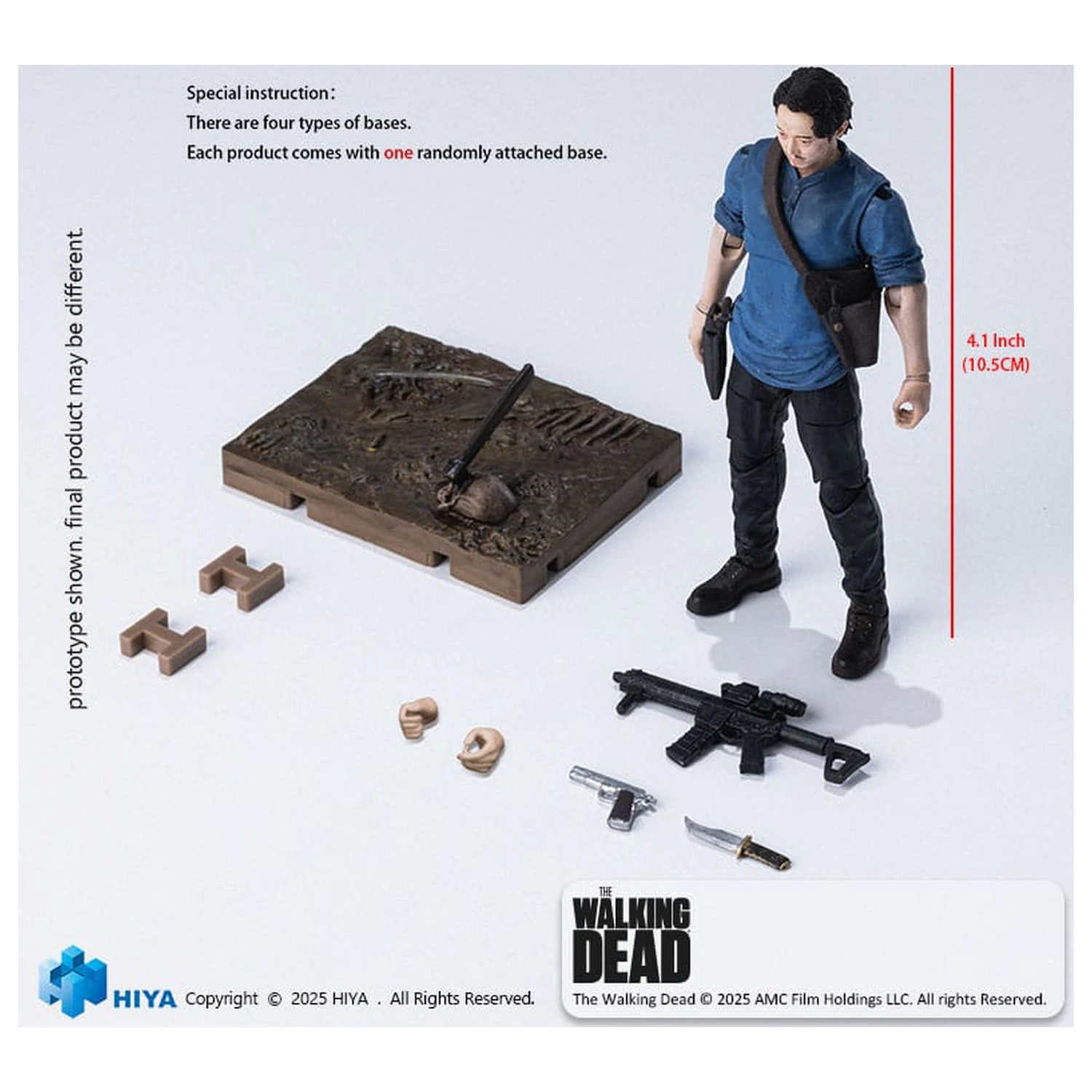 The Walking Dead Exquisite Mini Series figurina de acțiune 1/18 Glenn 11 cm poza produsului