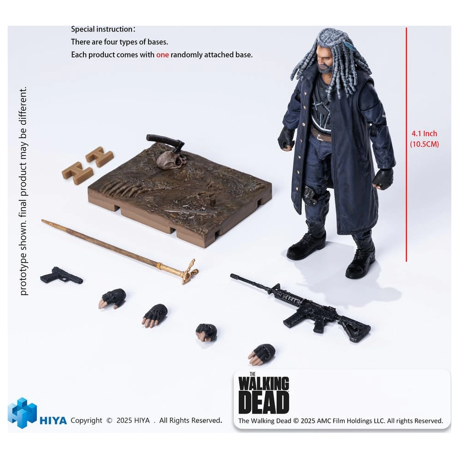 The Walking Dead Exquisite Mini Series figurină de acțiune 1/18 Ezekiel 11 cm poza produsului