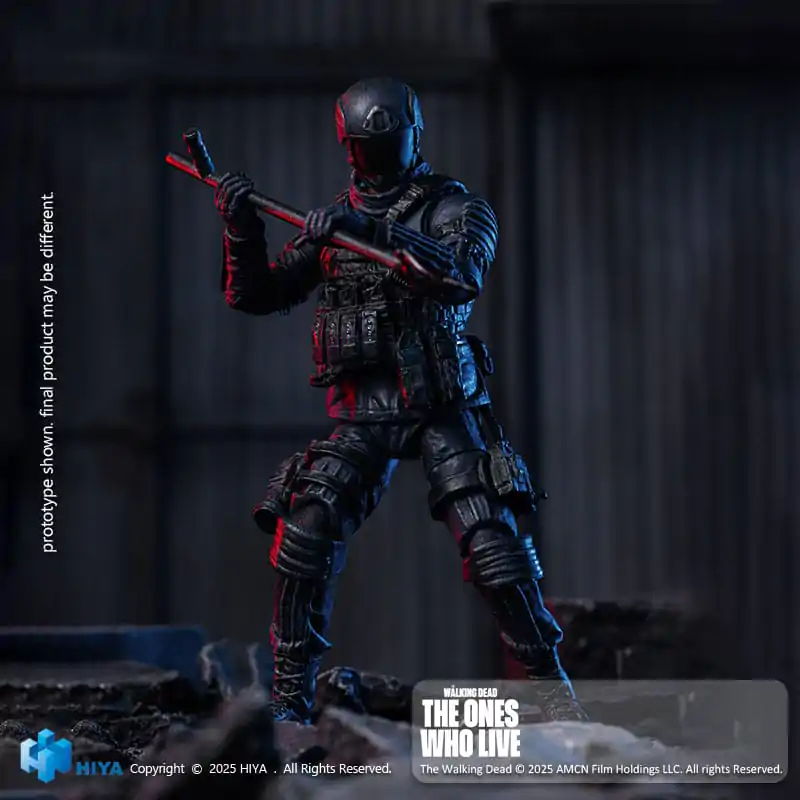 The Walking Dead: The Ones Who Lived Exquisite Mini Figurina de Acțiune 1/18 CRM Soldier 10 cm poza produsului