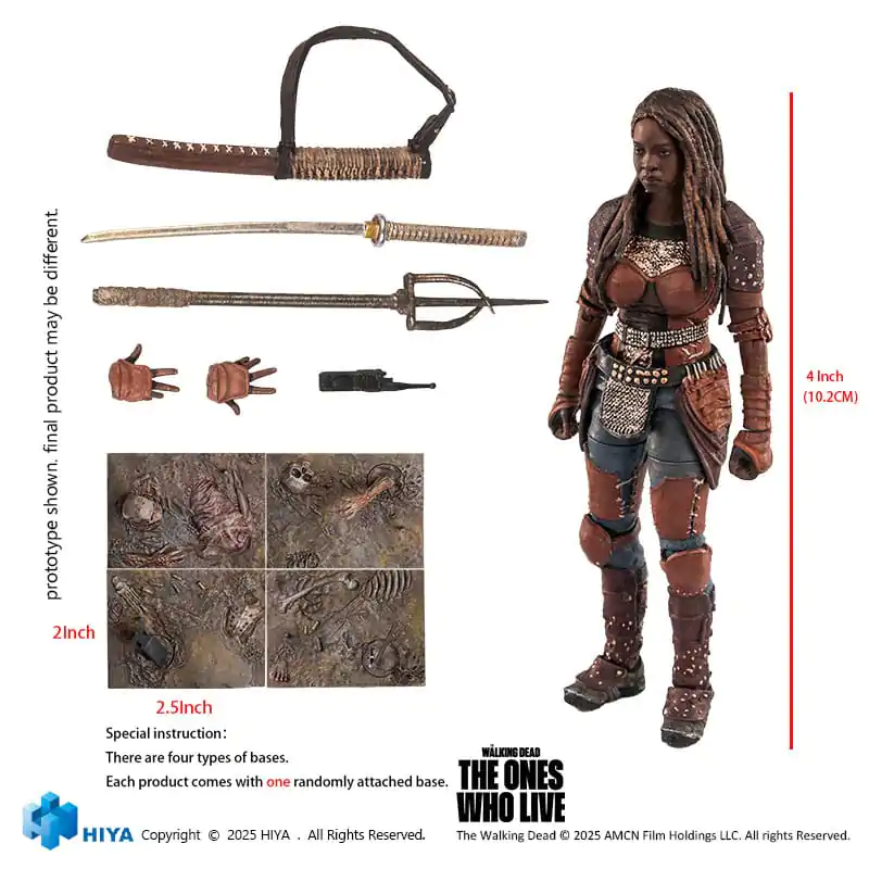 The Walking Dead: The Ones Who Lived Figurina Mini Exquisite 1/18 Michonne 10 cm poza produsului