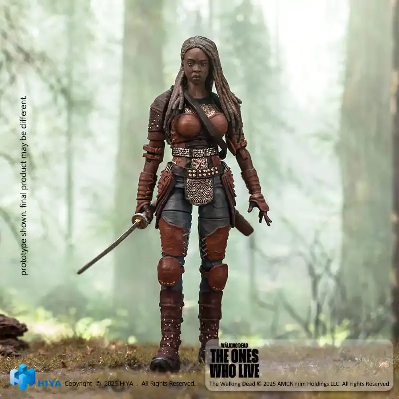 The Walking Dead: The Ones Who Lived Figurina Mini Exquisite 1/18 Michonne 10 cm poza produsului
