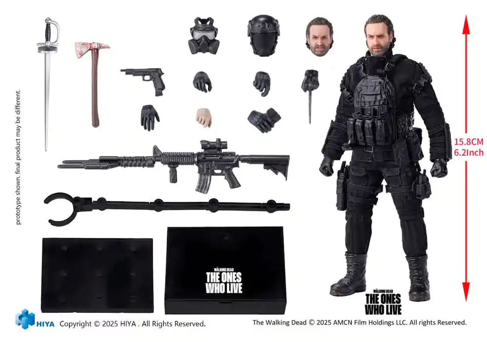 The Walking Dead: The Ones Who Lived Exquisite Super Series Figurina de acțiune 1/12 Rick 16 cm poza produsului