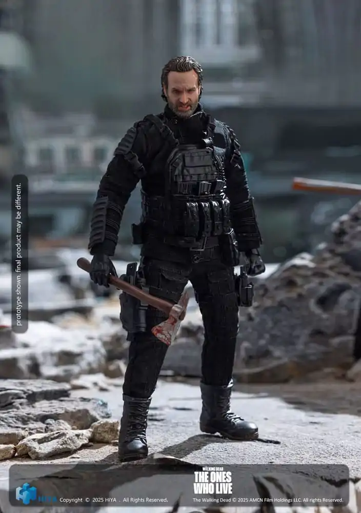 The Walking Dead: The Ones Who Lived Exquisite Super Series Figurina de acțiune 1/12 Rick 16 cm poza produsului