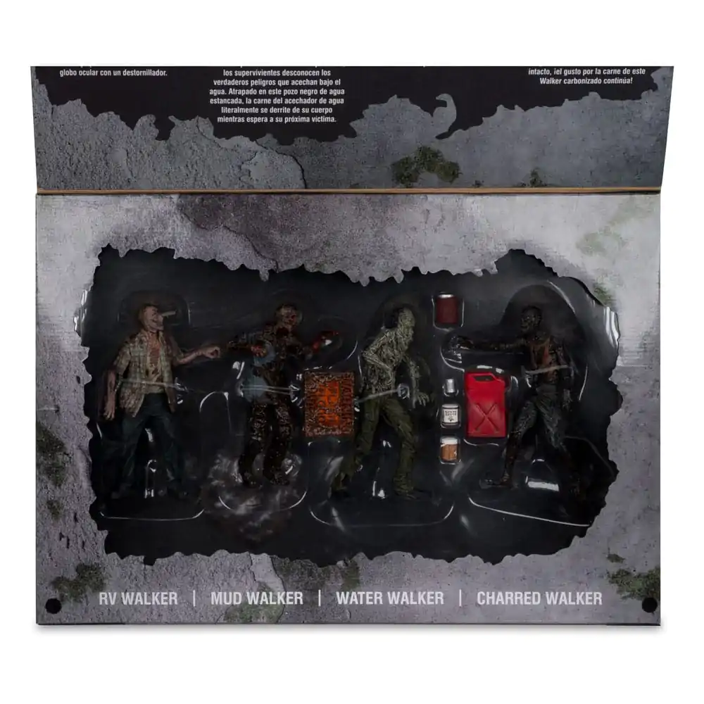 The Walking Dead Figurine de acțiune Set 4 Bucăți Walkeri 13 cm poza produsului