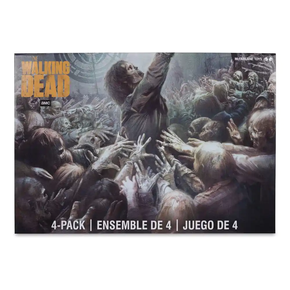 The Walking Dead Figurine de acțiune Set 4 Bucăți Walkeri 13 cm poza produsului