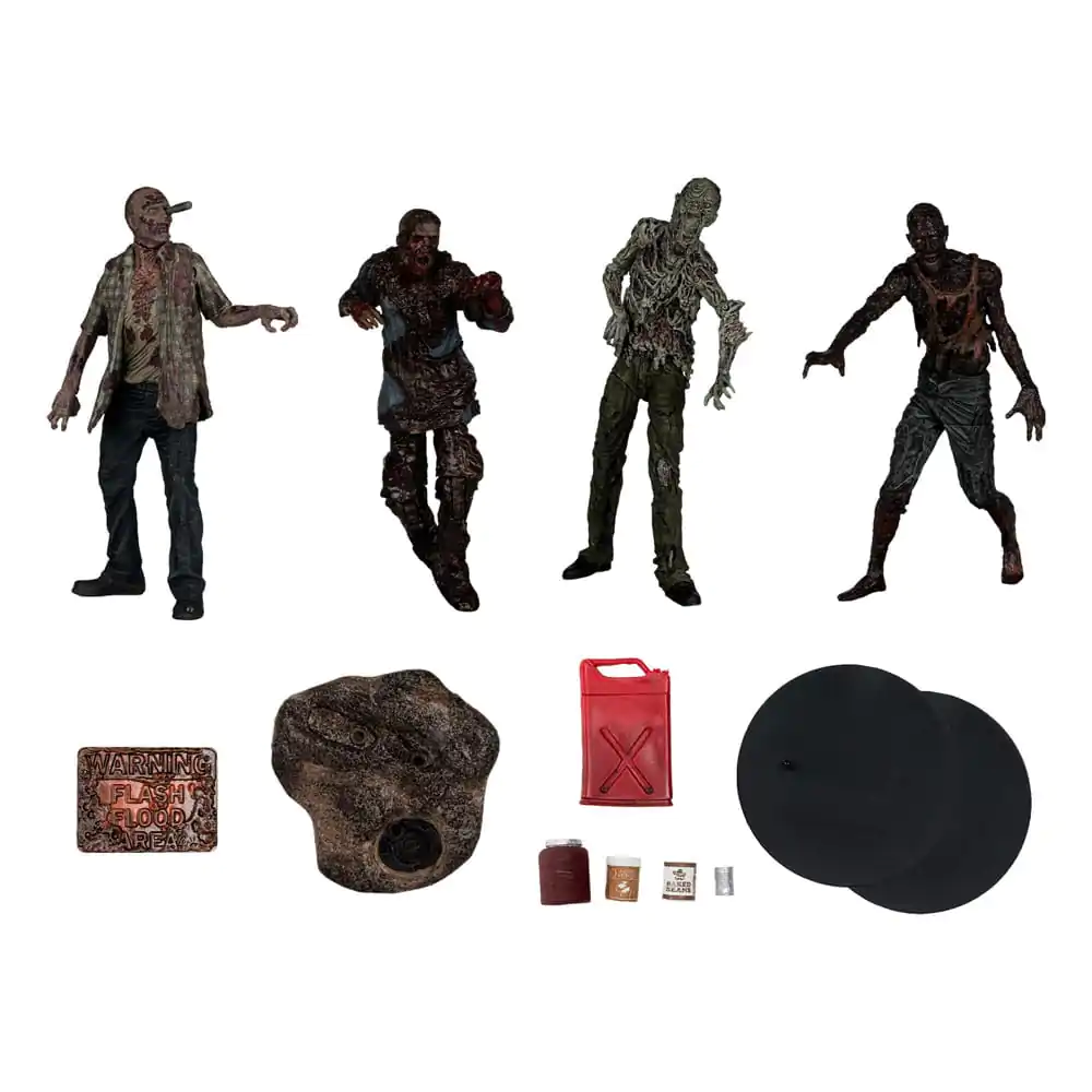 The Walking Dead Figurine de acțiune Set 4 Bucăți Walkeri 13 cm poza produsului