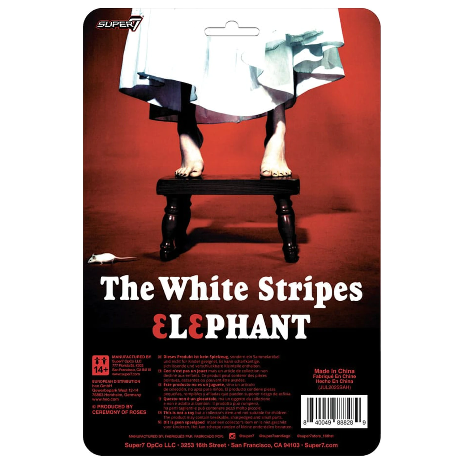 The White Stripes ReAction figurine de acțiune set de 2 bucăți Wave 02 The White Stripes (Elephant) 10 cm poza produsului