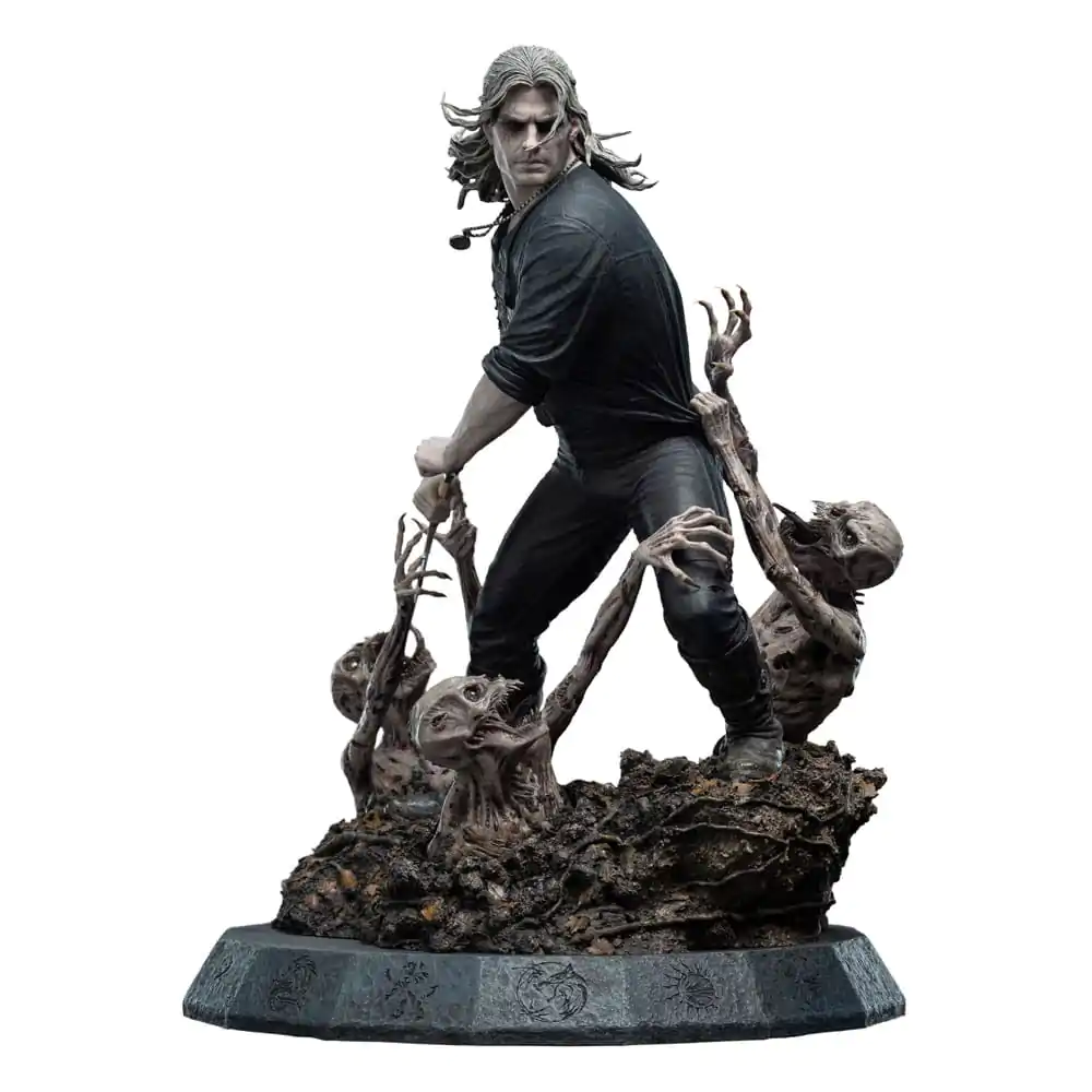Statuie Witcher 1/4 Geralt the White Wolf 51 cm poza produsului