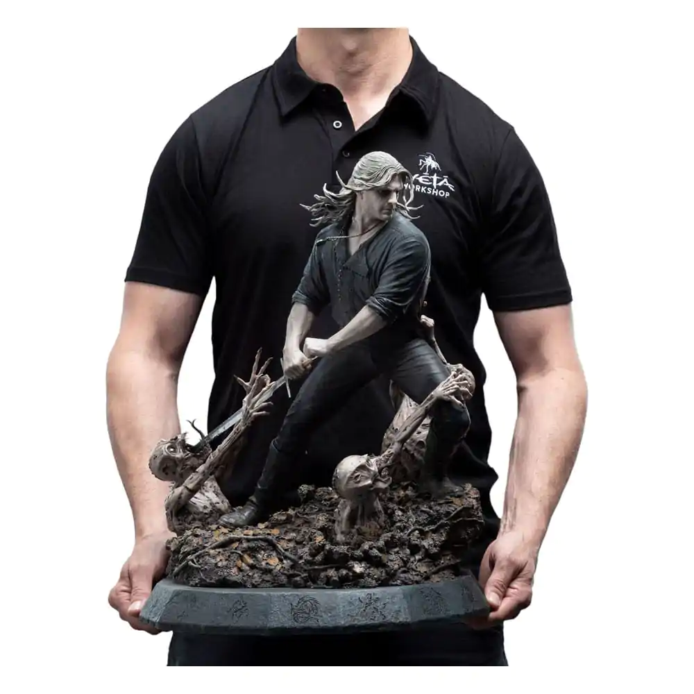 Statuie Witcher 1/4 Geralt the White Wolf 51 cm poza produsului