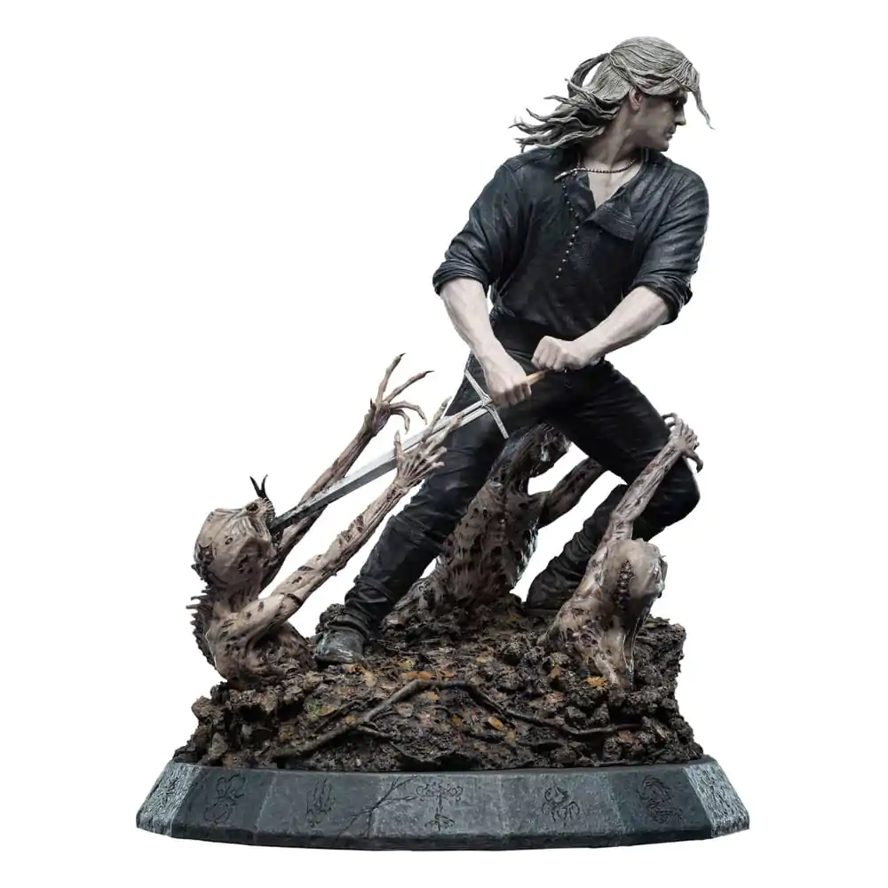 Statuie Witcher 1/4 Geralt the White Wolf 51 cm poza produsului