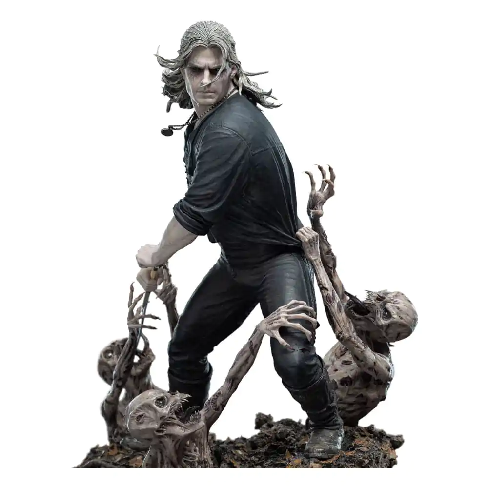 Statuie Witcher 1/4 Geralt the White Wolf 51 cm poza produsului