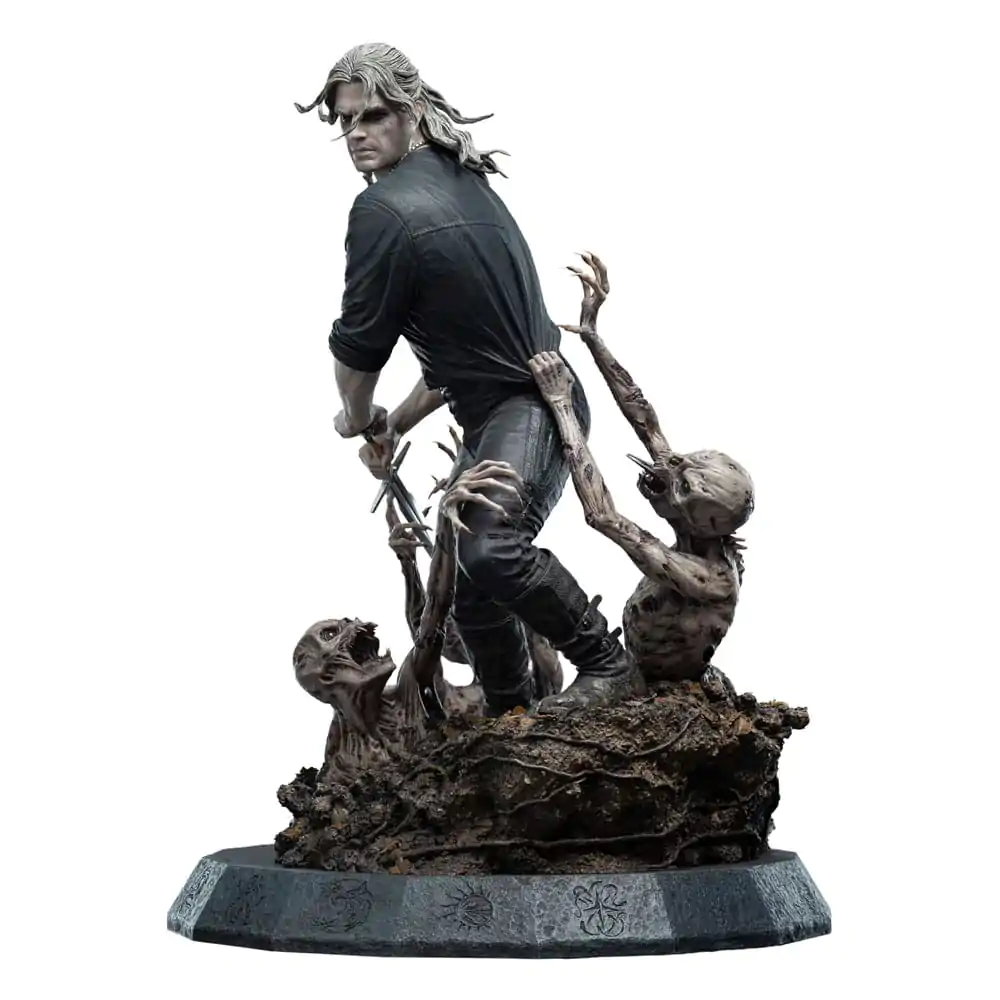 Statuie Witcher 1/4 Geralt the White Wolf 51 cm poza produsului