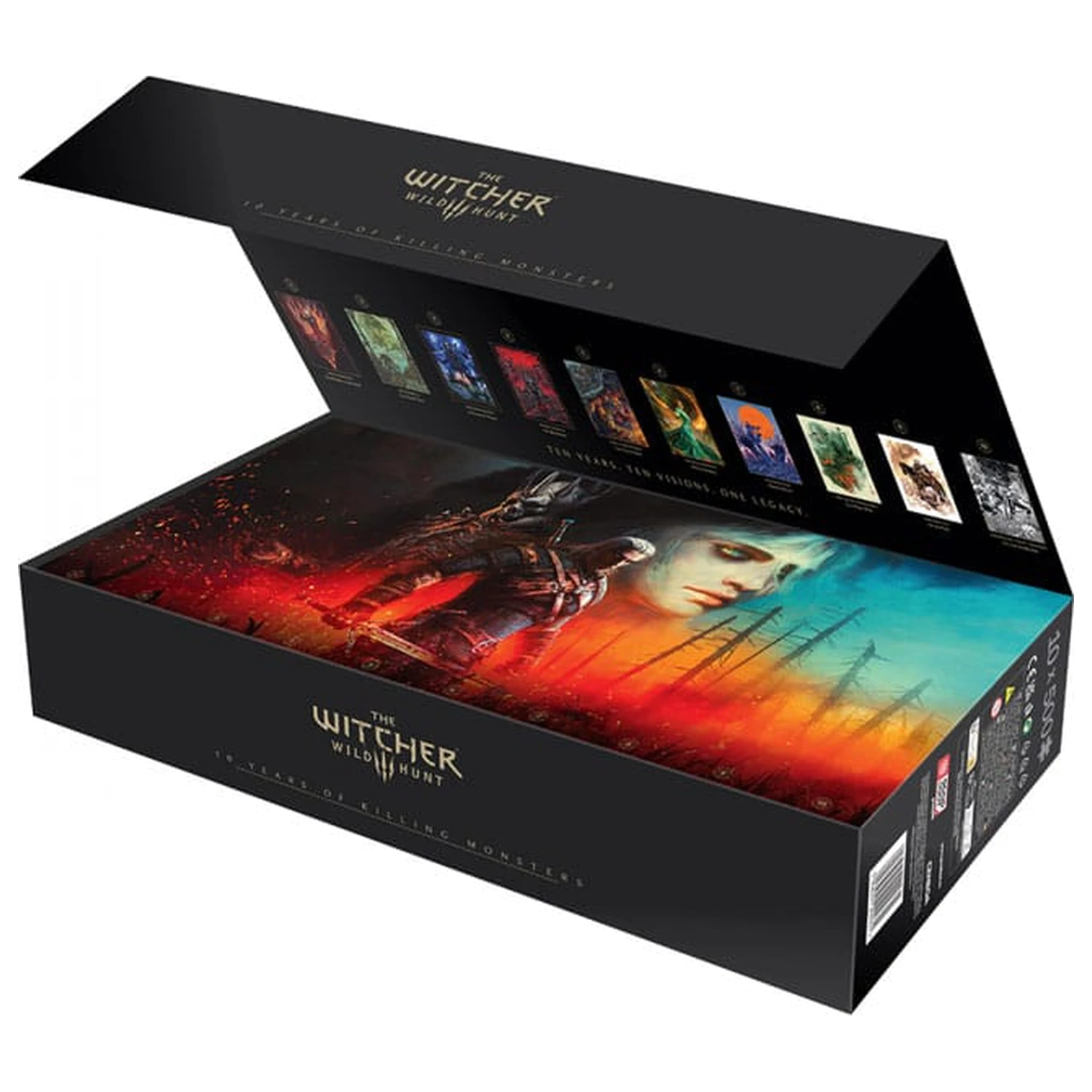 The Witcher Puzzles Pachet de 10 colectie de puzzle-uri aniversare a 10 ani (500 de piese) poza produsului