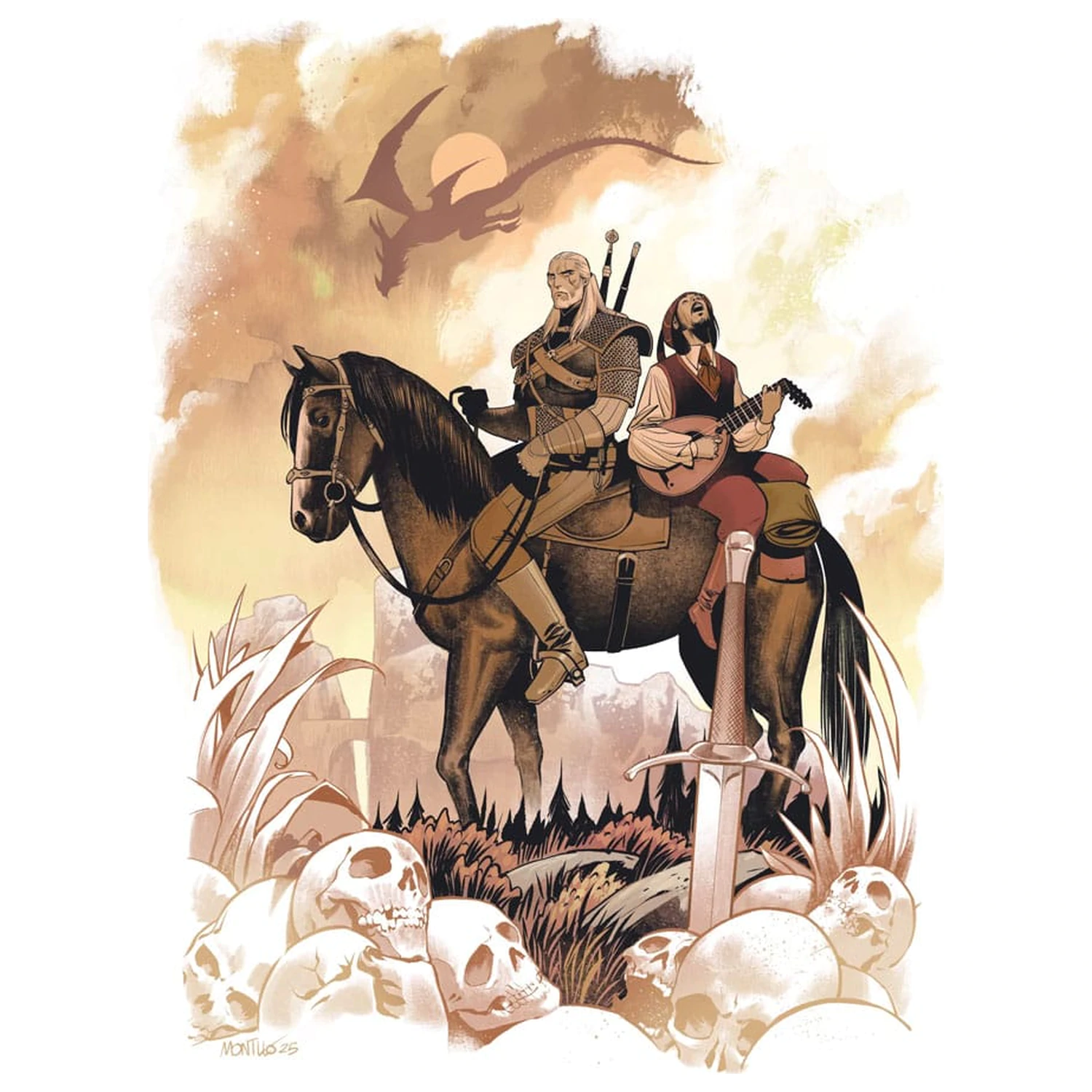 The Witcher Puzzles Pachet de 10 colectie de puzzle-uri aniversare a 10 ani (500 de piese) poza produsului