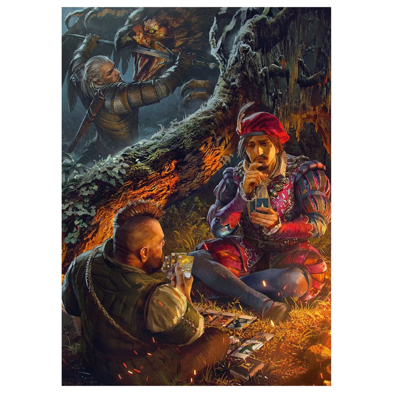 The Witcher Puzzles Pachet de 10 colectie de puzzle-uri aniversare a 10 ani (500 de piese) poza produsului