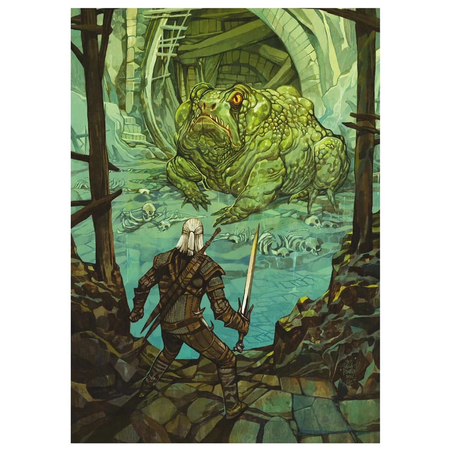 The Witcher Puzzles Pachet de 10 colectie de puzzle-uri aniversare a 10 ani (500 de piese) poza produsului