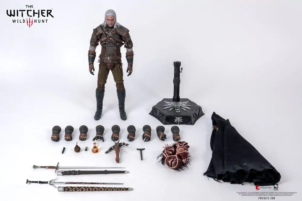 The Witcher 3: Wild Hunt Figurina de Acțiune 1/6 Geralt of Rivia 30 cm poza produsului