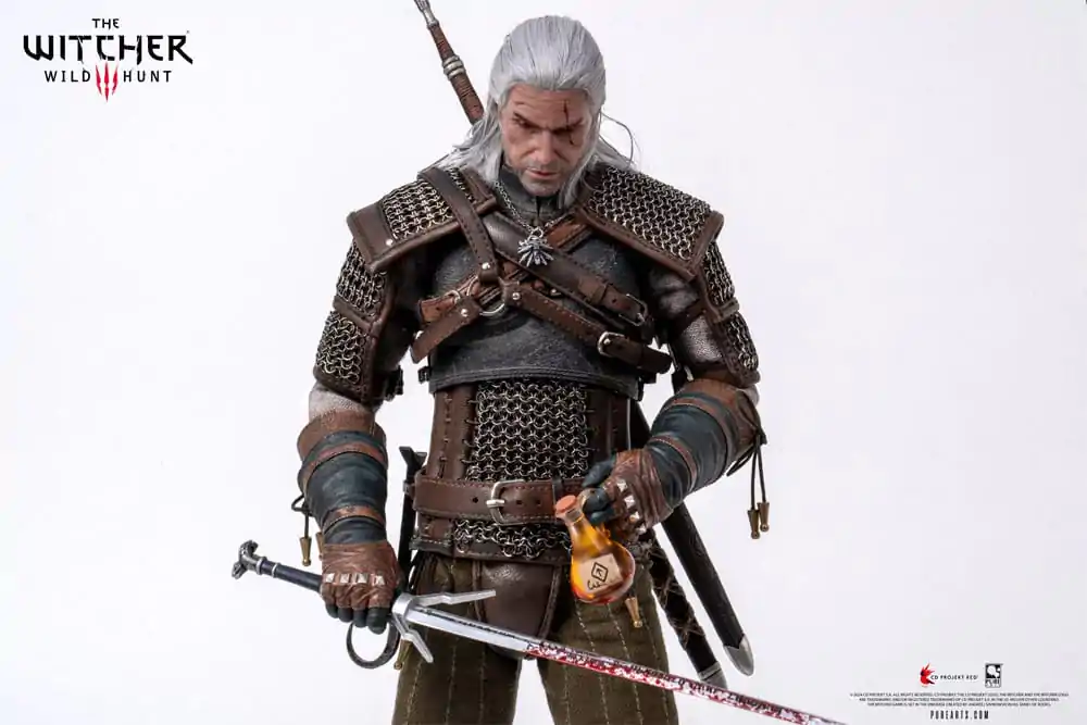 The Witcher 3: Wild Hunt Figurina de Acțiune 1/6 Geralt of Rivia 30 cm poza produsului