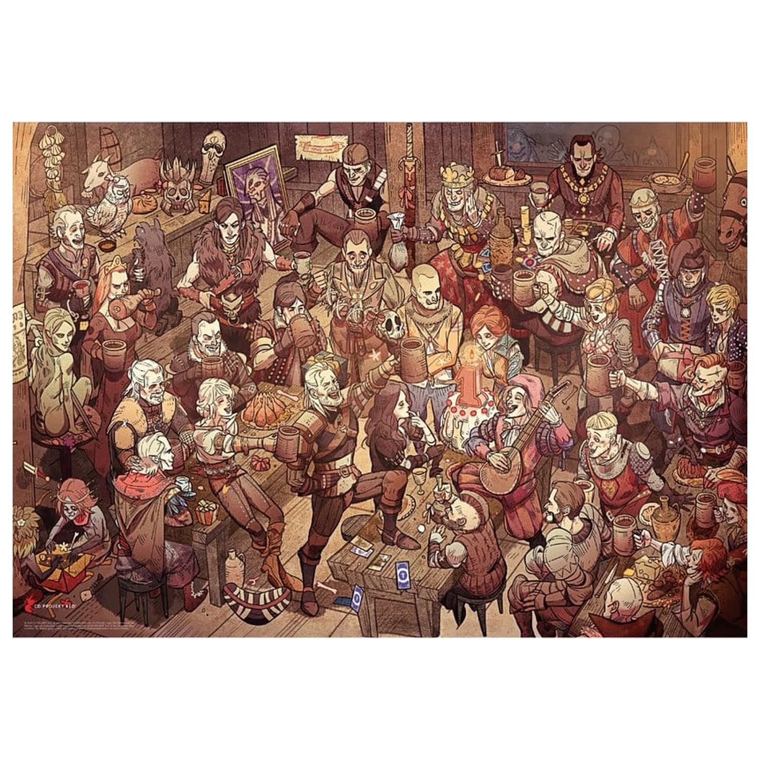 The Witcher Puzzle De Ziua De Nastere (1000 piese) poza produsului
