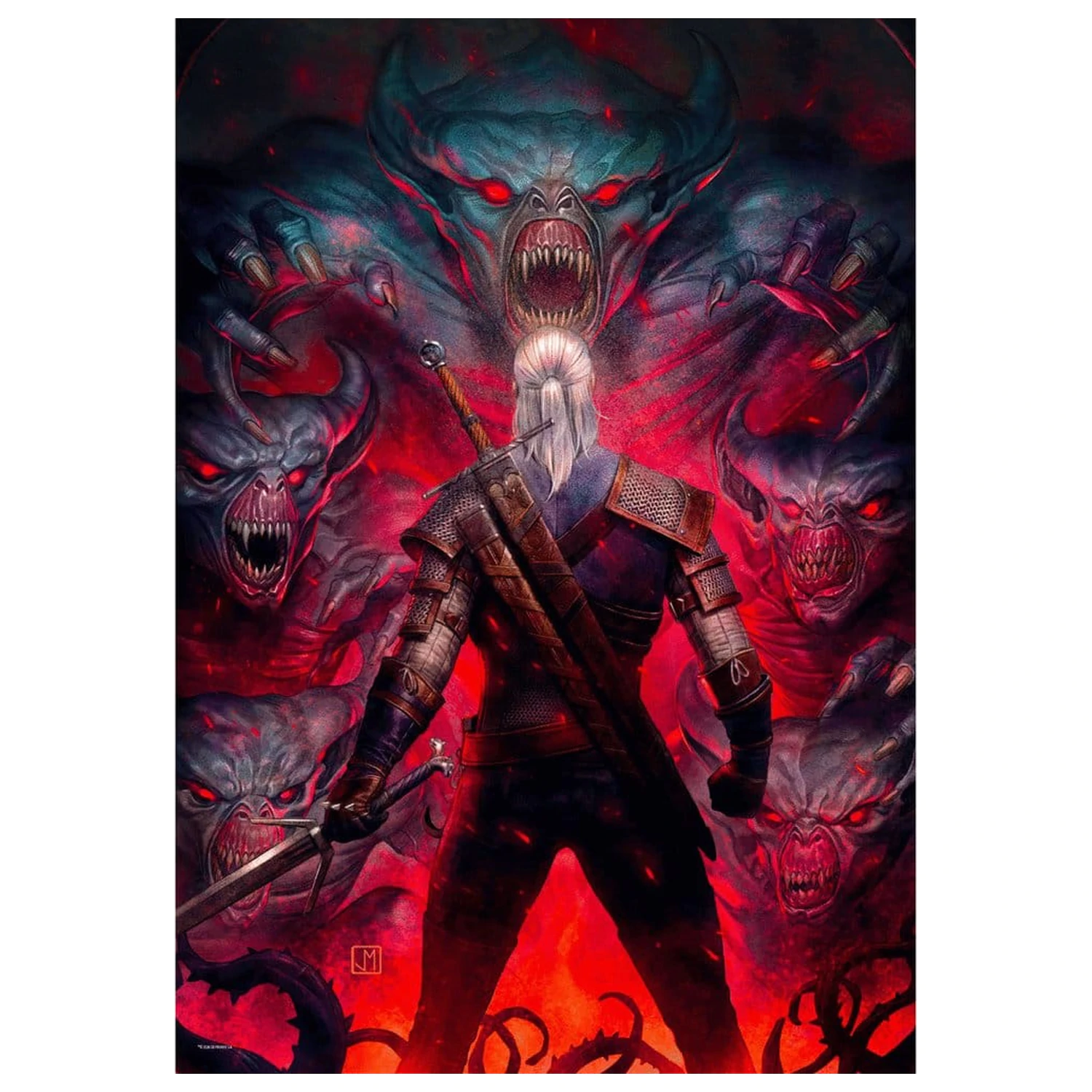 The Witcher Puzzle Corvo Bianco (1000 piese) poza produsului