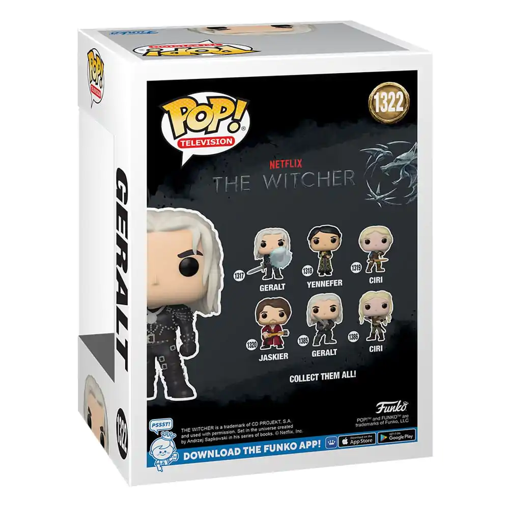 Figurină de vinil The Witcher POP! TV Geralt cu sabie (GW) 9 cm poza produsului