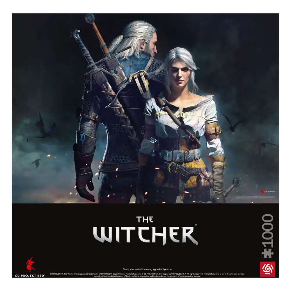 The Witcher Puzzle Gaming Geralt & Ciri (1000 piese) poza produsului