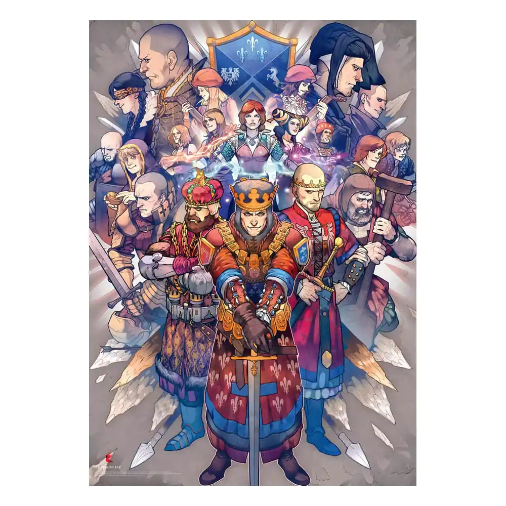 The Witcher Gaming Puzzle Northern Realms (500 piese) poza produsului