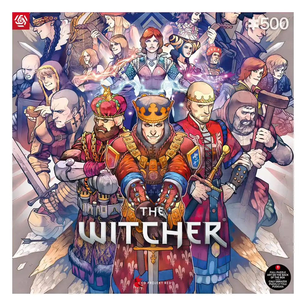 The Witcher Gaming Puzzle Northern Realms (500 piese) poza produsului