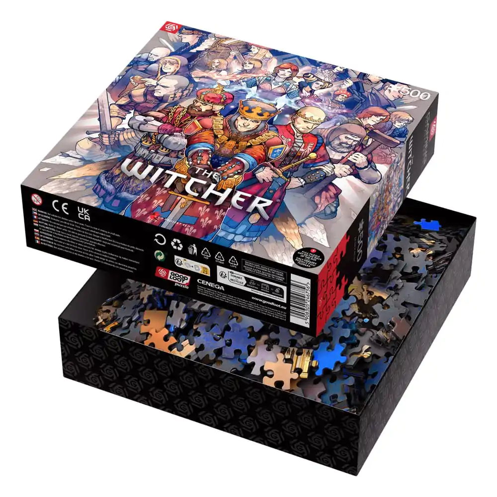 The Witcher Gaming Puzzle Northern Realms (500 piese) poza produsului