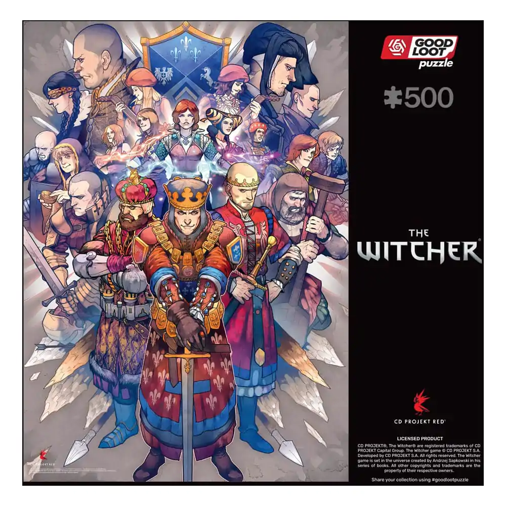 The Witcher Gaming Puzzle Northern Realms (500 piese) poza produsului
