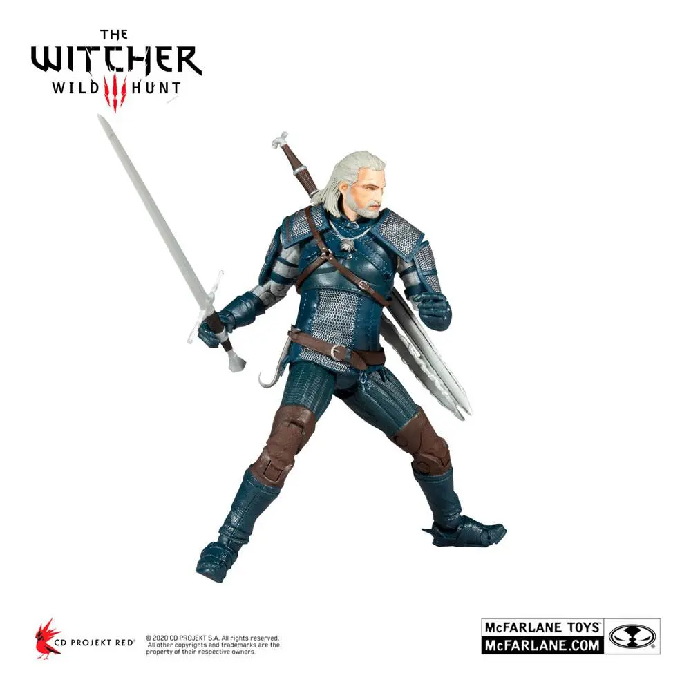 Figurină The Witcher Geralt of Rivia (Viper Armor: Teal Dye) 18 cm poza produsului