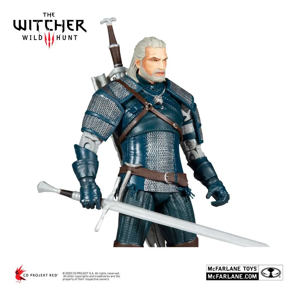 Figurină The Witcher Geralt of Rivia (Viper Armor: Teal Dye) 18 cm poza produsului