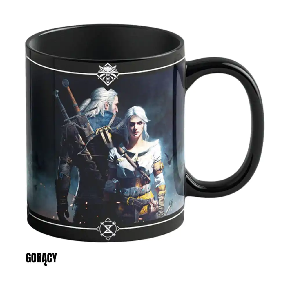 The Witcher III: Wild Hunt Cană termosensibilă Geralt & Ciri 480 ml poza produsului