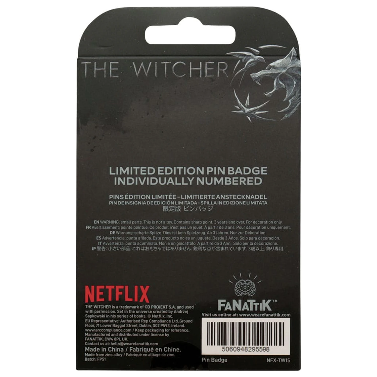 The Witcher Pin Badge Simbol Witcher Editie Limitata poza produsului